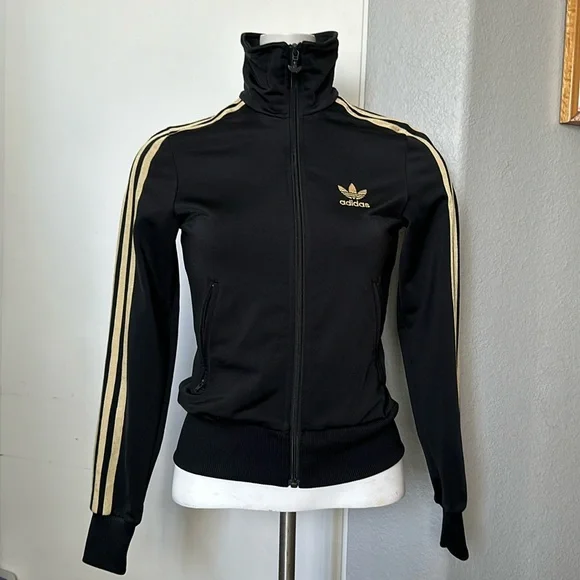 Adidas Firebird Black Gold Track Jacket - Picture 2 of 7